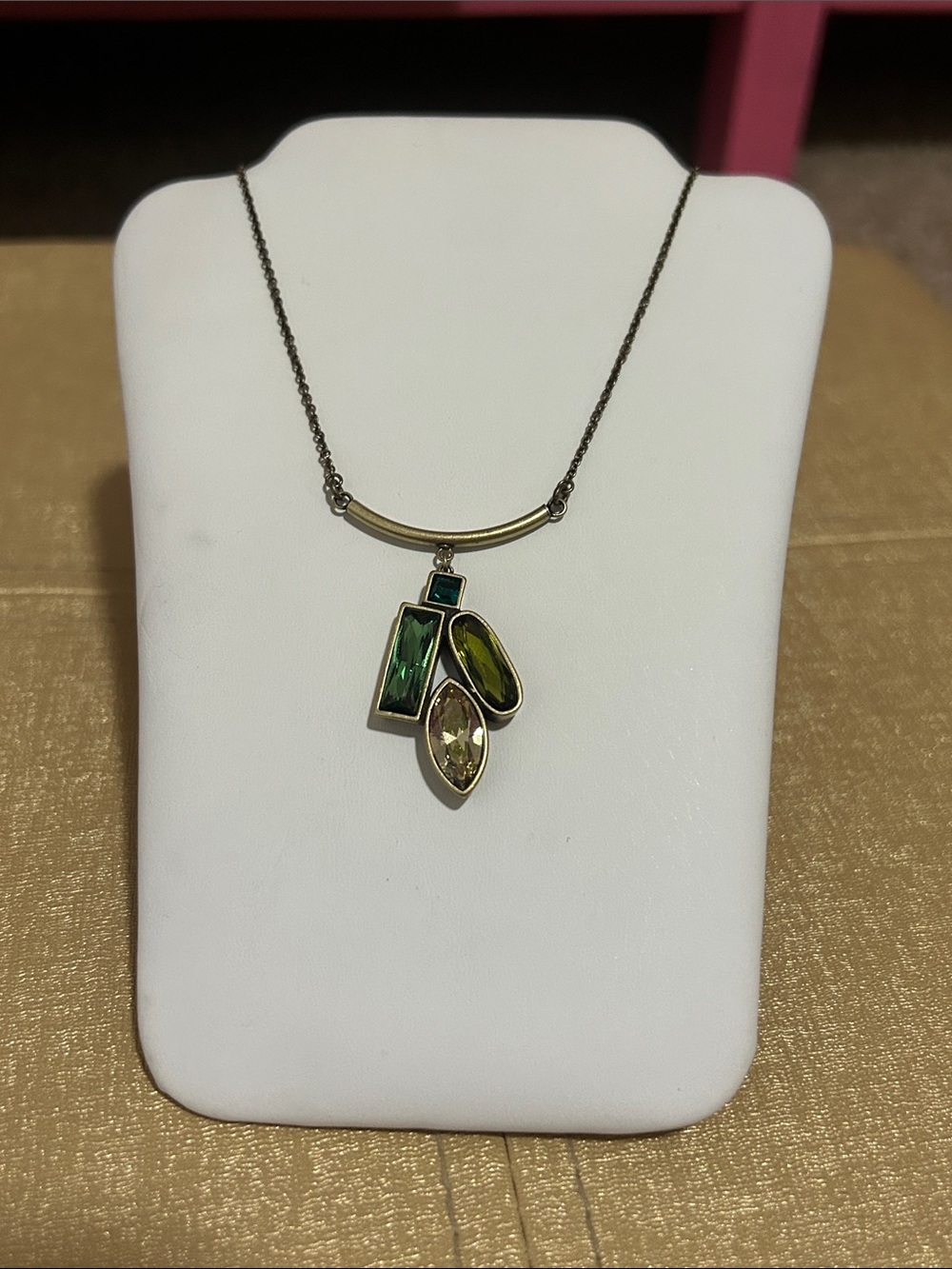 Touchstone Crystal by Swarovski Move Along necklace in antique